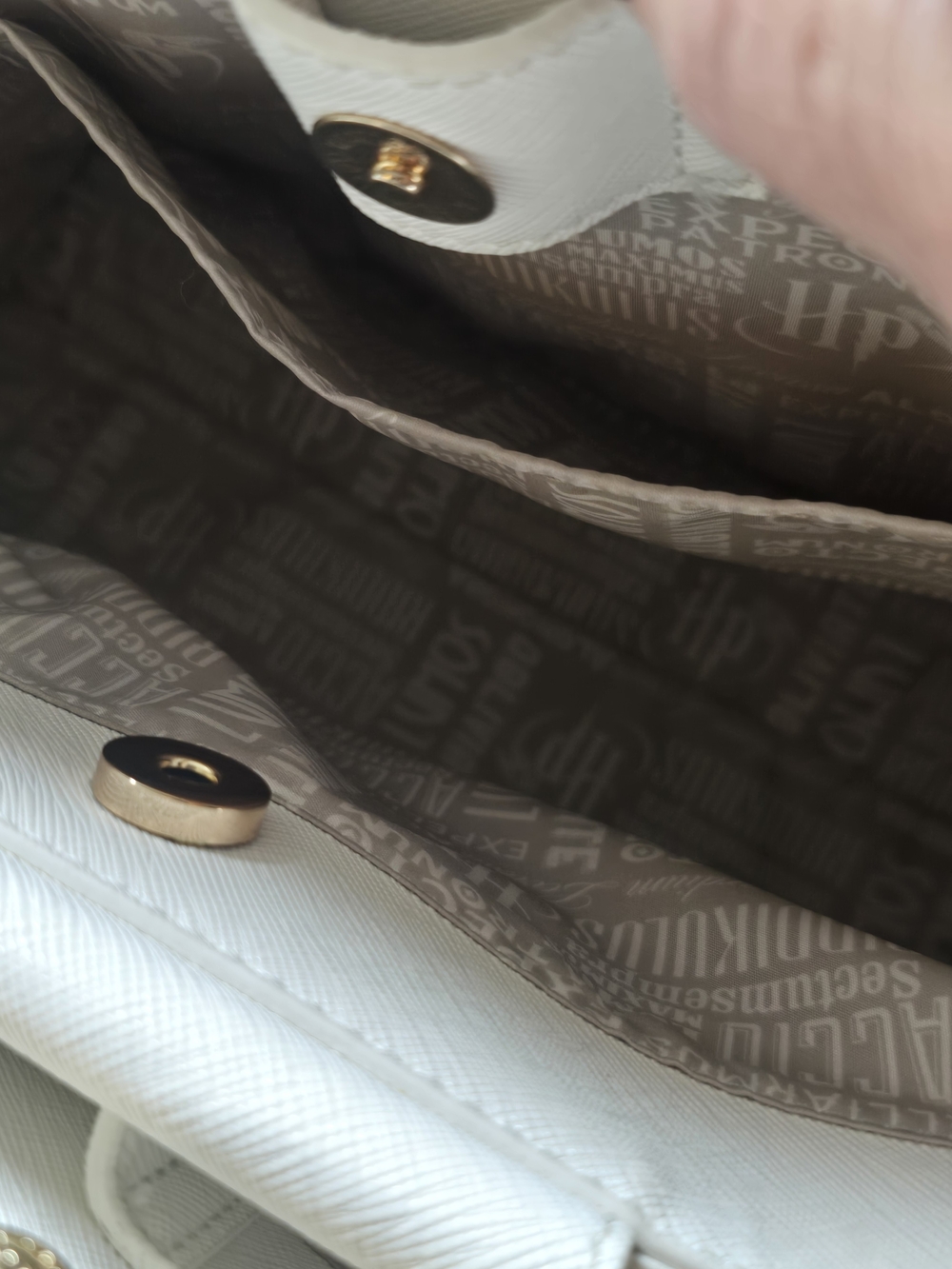 Loungefly Harry Potter Deathly Hallows White Satchel with Crossbody Strap - Picture 6 of 11